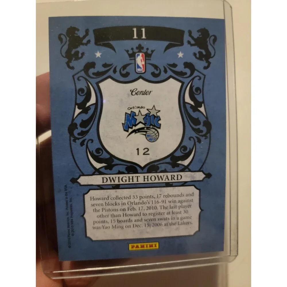 DWIGHT HOWARD 2009-10 PANINI CROWN ROYALE ROYALTY INSERT BASKETBALL CARD Magic